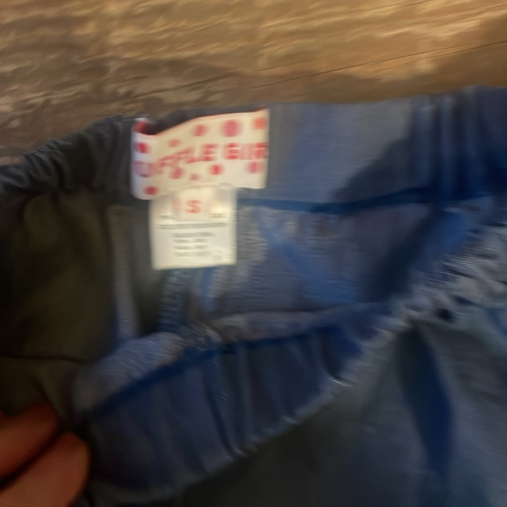 Blue Ruffled women’s pants - Picture 4 of 9